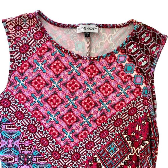 Thyme and Honey Pullover Sleeveless Dress With Pockets Size Medium NWOT - Picture 7 of 9